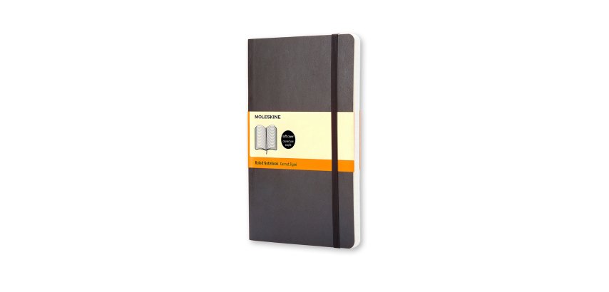 Moleskine Taccuino classico copertina morbida pagine a righe nero
