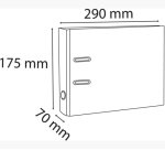 Classeur à levier Prem'Touch intérieur et extérieur en polypropylène - Dos 50mm - A4 maxi.