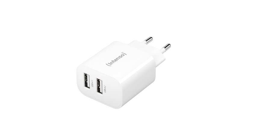 Intenso POWER ADAPTER 2XUSB-A/7802412 adattatore e invertitore Interno 24 W Bianco