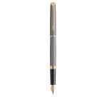 Stylo-plume waterman hemisphere metallic capuchon  clip pointe fine coloris gris pierre coffret cadeau