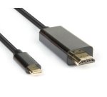 Hamlet XVAUC-HDM4K20 cavo e adattatore video 2 m USB tipo-C HDMI tipo A (Standard) Nero
