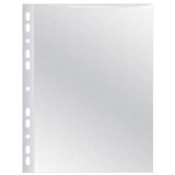 Pochette q-connect polypropylène grainé 5/100e eco perforée antistatique a4 210x297mm sachet 10 unités