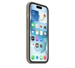 Apple Coque en silicone avec MagSafe pour iPhone 15 - Argile