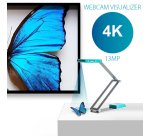 I.R.I.S. IRIScan Visualizer 7 + Readiris Dyslexic 2.0 Escáner de captura aérea 4160 x 3120 DPI A3 Azul ártico, Plata