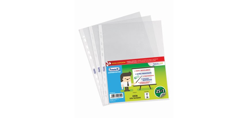Favorit 400083625 sheet protector 220 x 300 mm Polypropylene (PP) 26 pc(s)