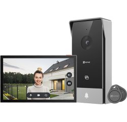 EZVIZ HP5 système vidéophone 17,8 cm (7") Noir, Argent