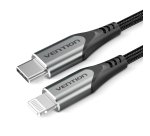 Vention Cable USB 2.0 Tipo-C Lightning TACHF/ USB Tipo-C Macho - Lightning Macho/ 1m/ Gris