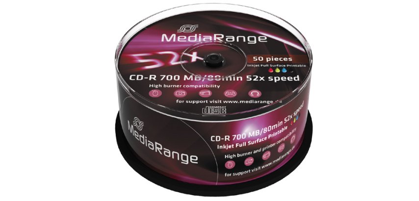 MediaRange MR208 Blank CD CD-R 700 MB 52x 50 piece(s)