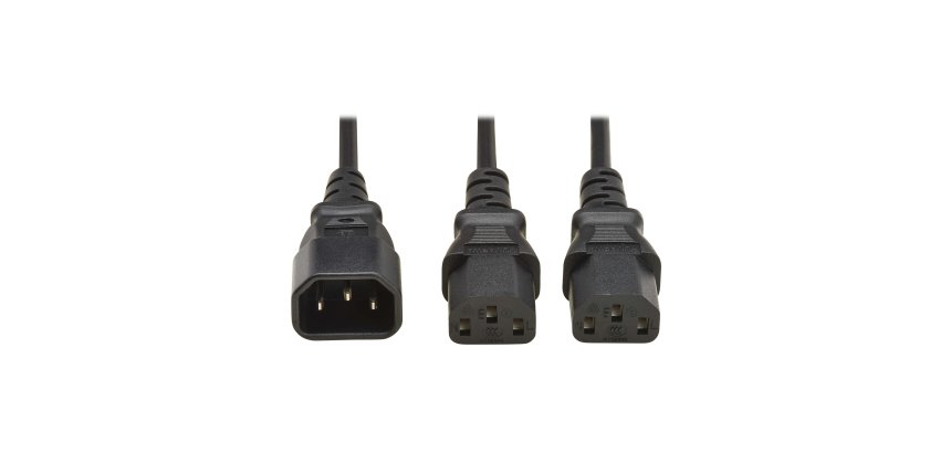 Eaton P004-02M-2C13EU câble électrique Noir 2 m IEC C14 IEC C13