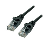 MCL 5m Cat6a U/UTP câble de réseau Noir U/UTP (UTP)