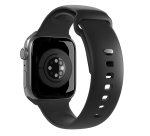 SBS Bracelet pour montre Silicone App Watch Noir-boîtier 42-44-45-49