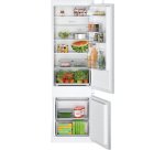 BOSCH Réfrigérateur congélateur encastrable KIV87NSE0, Série 2, 270 litres, Low Frost