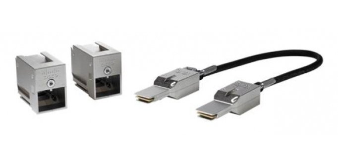 Cisco C9200-STACK-KIT= Cable de fibra óptica e InfiniBand 0,5 m SFP Negro, Gris