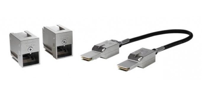 Cisco C9200-STACK-KIT= Cable de fibra óptica e InfiniBand 0,5 m SFP Negro, Gris