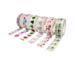 Rubans adhesifs sodertex theme noel 15mm x 10ml 6 pcs