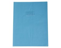 Protège-cahiers grain cuir PVC 22/100ème 24x32 cm - Bleu clair
