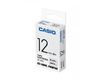 Casio XR-12WE1 nastro per etichettatrice Nero su bianco