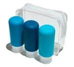 Muitomas TRBOTTLES3BL botella y recipiente de viaje Silicona Botella flexible