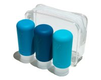 Muitomas TRBOTTLES3BL botella y recipiente de viaje Silicona Botella flexible
