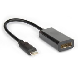 Hamlet XVAUC-DP4K cavo e adattatore video USB tipo-C DisplayPort Nero