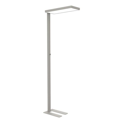 Lampadaire led mauljura intensite reglable tete et    socle aluminium hauteur 195cm coloris argent