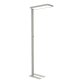 Lampadaire led mauljura intensite reglable tete et    socle aluminium hauteur 195cm coloris argent
