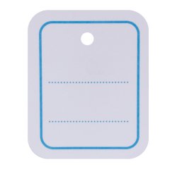 Étiquettes apli-agipa textiles perforées 224g       cadres et lignes bleus        30x37mm boîte de 1000u