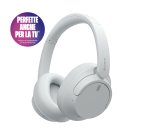 Sony WH-CH720N Cuffie Bluetooth wireless con cancellazione del rumore - Durata della batteria fino a 35 ore e ricarica rapida - Bianco