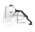 Ergotron HX Series HX ARM WITH VERY HEAVY DUTY PIVOT DESK 144,8 cm (57") Bureau Noir