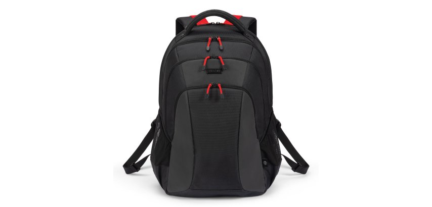 DICOTA D32119-RPET sac à dos Sac à dos normal Noir, Rouge Polyester, Polyéthylène téréphtalate recyclé (rPET)