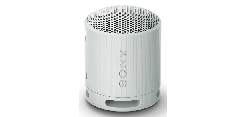 Sony SRS-XB100 - Speaker Wireless Bluetooth, portatile, leggero, compatto, da esterno, da viaggio, resistente IP67 impermeabile e antipolvere, batteria da 16 ore, cinturino versatile, chiamate in vivavoce - Grigio