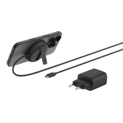 Belkin WIA011KQBK oplader voor mobiele apparatuur Headset, Smartphone Zwart USB Draadloos opladen Snel opladen Binnen