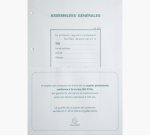 Recharge exacompta registre délibérations assemblées générales a4 210x297mm 100 feuillets mobiles foliotés