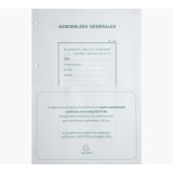 Recharge A4 pour reliures registres - 100 feuillets perforation 4 trous - Blanc