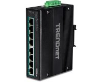 Trendnet TI-PG80B commutateur réseau Gigabit Ethernet (10/100/1000) Connexion Ethernet, supportant l'alimentation via ce port (PoE) Noir