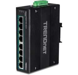 Trendnet TI-PG80B commutateur réseau Gigabit Ethernet (10/100/1000) Connexion Ethernet, supportant l'alimentation via ce port (PoE) Noir