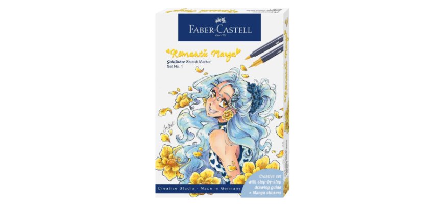 Coffret faber castell romantic manga contenu 23     unites