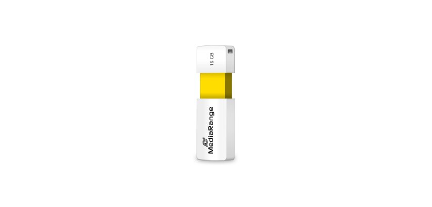 MediaRange MR972 USB flash drive 16 GB USB Type-A 2.0 White, Yellow