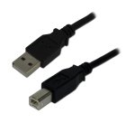 MCL MC922ABGE-2M câble USB USB 2.0 USB A USB B Noir