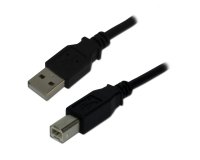 MCL MC922ABGE-2M câble USB USB 2.0 USB A USB B 0,48 Gbit/s Noir