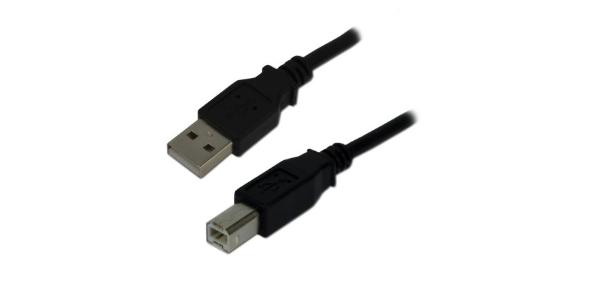 MCL MC922ABGE-2M câble USB USB 2.0 USB A USB B 0,48 Gbit/s Noir