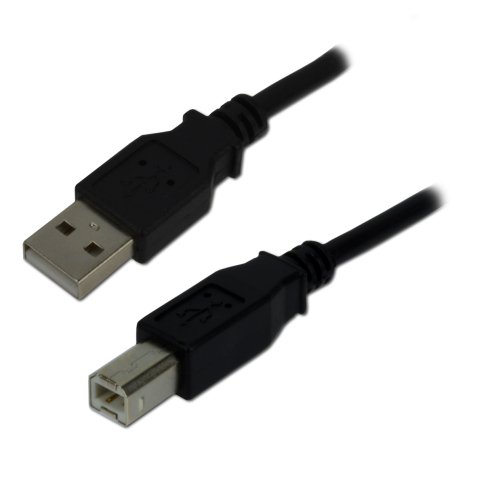 MCL 2m USB2.0 A/B câble USB USB A USB B Noir