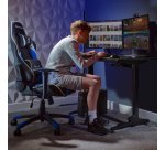 X Rocker 5124601 Gaming-Stuhl Sessel für Videospiele Gepolsterter Stuhl Schwarz, Blau