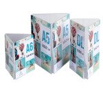 Porte-visuel exacompta triptyque acrylique dl        vertical coloris cristal