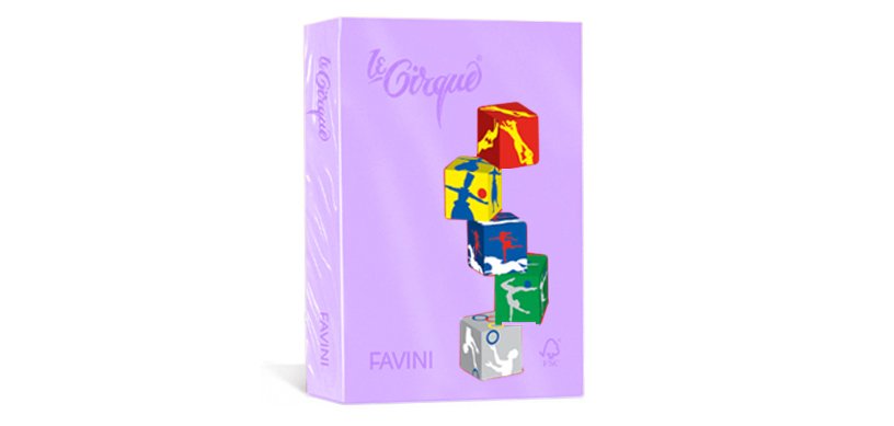 Carta Le Cirque - A4 - 80 gr - lilla pastello 104 - Favini - conf. 500 fogli