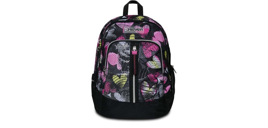 Seven 200102338-429 zaino Zaino scolastico Multicolore Poliestere