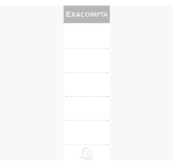 Paquet 10 étiquettes classeur a levier dos de 70mm - Blanc