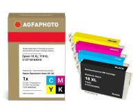 AgfaPhoto APET181SETD inktcartridge 4 stuk(s) Compatibel Hoog (XL) rendement Zwart, Cyaan, Magenta, Geel