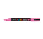 Marqueur posca pc3m gouache encre inodore toutes surfaces pointe fine conique couleur opaque couvrante rose