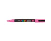 Marqueur posca pc3m gouache encre inodore toutes surfaces pointe fine conique couleur opaque couvrante rose